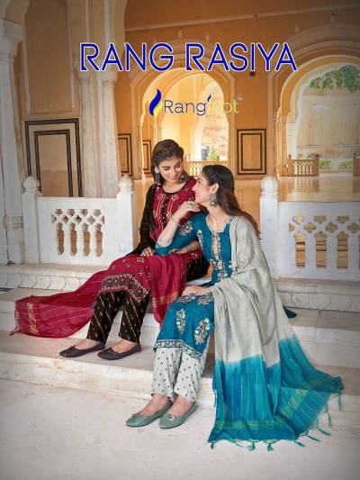 Rangrasiya Vol 1 By Rangjyot Designer Festive Wear Readymade Salwar kameez Collection